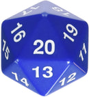 Jumbo Countdown D20 - Blue