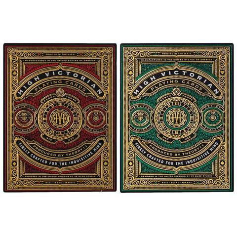 Bicycle Deck High Victorian Playing Cards Green / Red