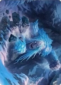 Icehide Troll Art Card [Kaldheim: Art Series]