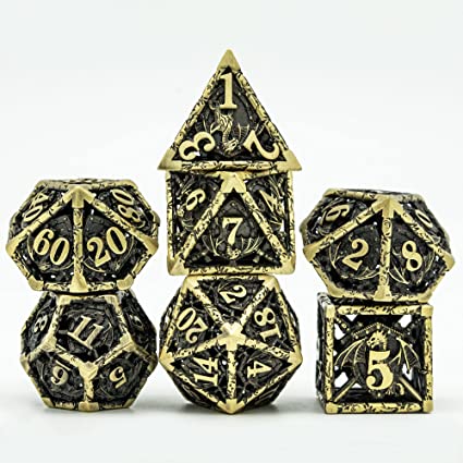 Flying Dragon & Shield Hollow Dice Set
