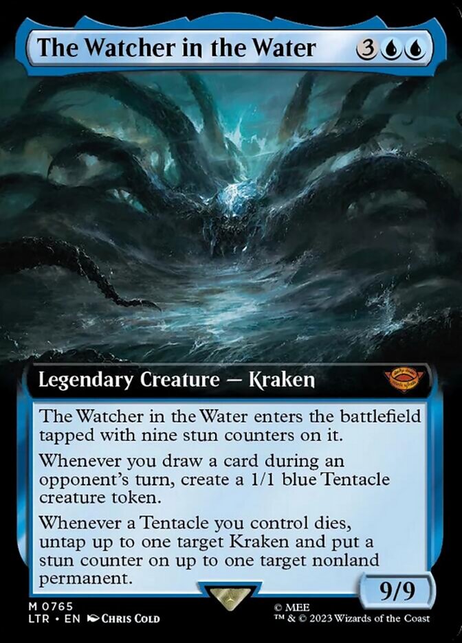 The Watcher in the Water (Extended Art) (Surge Foil) [The Lord of the Rings: Tales of Middle-Earth]