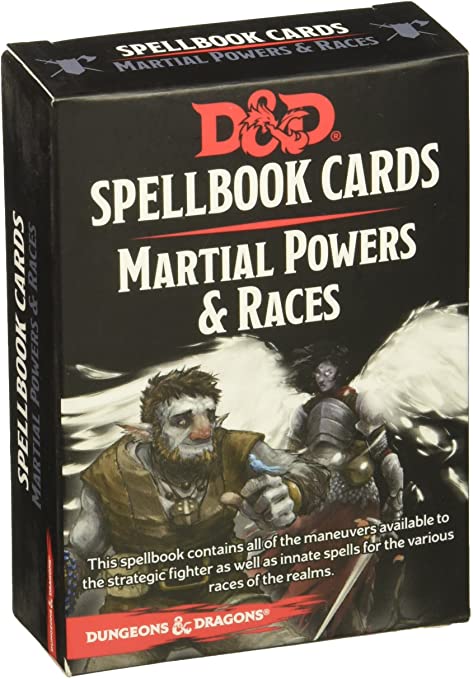 D&D Martial Powers and Races Spellbook Cards