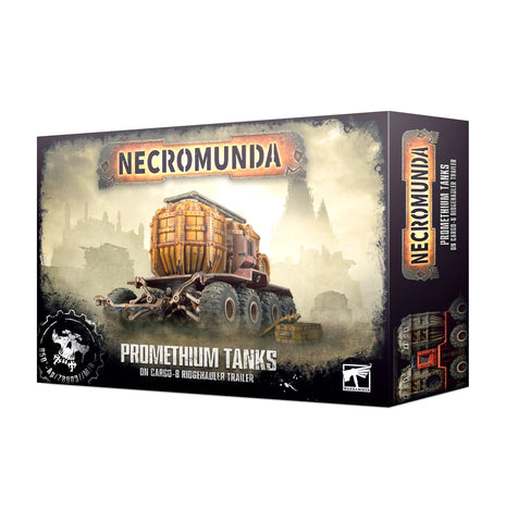 Necromunda Promethium Tanks On Cargo 8 Ridgehauler Trailer