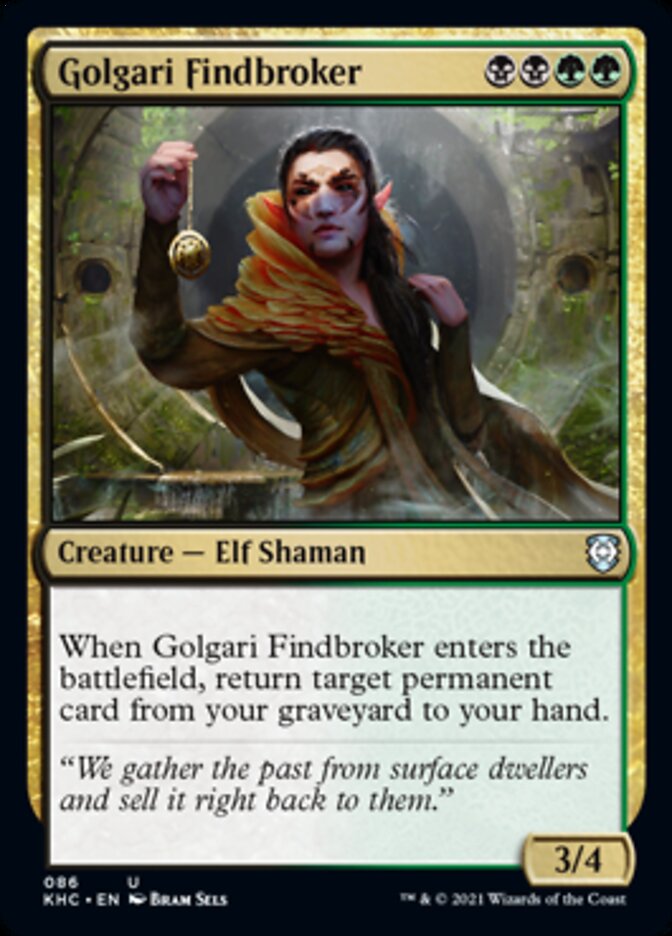 Golgari Findbroker [Kaldheim Commander]