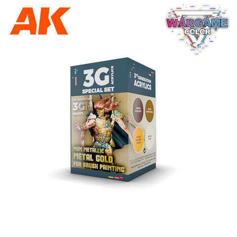AK Wargame Color Non Metalic Metals Gold
