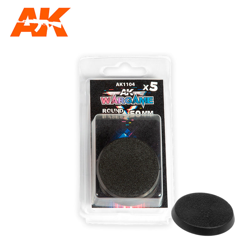AK Wargame Plastic Bases Round 50mm