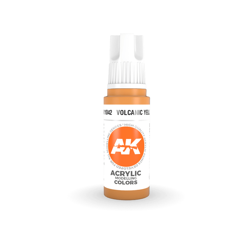 AK Interactive 3rd Gen Acrylic Volcanic Yellow 17ml