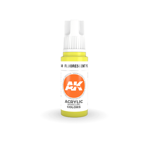 AK Interactive 3rd Gen Acrylic Fluorescent Yellow 17ml