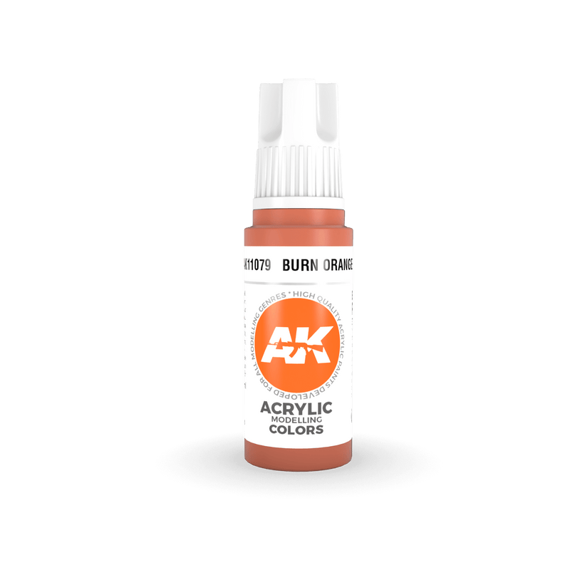 AK Interactive 3rd Gen Acrylic Burn Orange 17ml