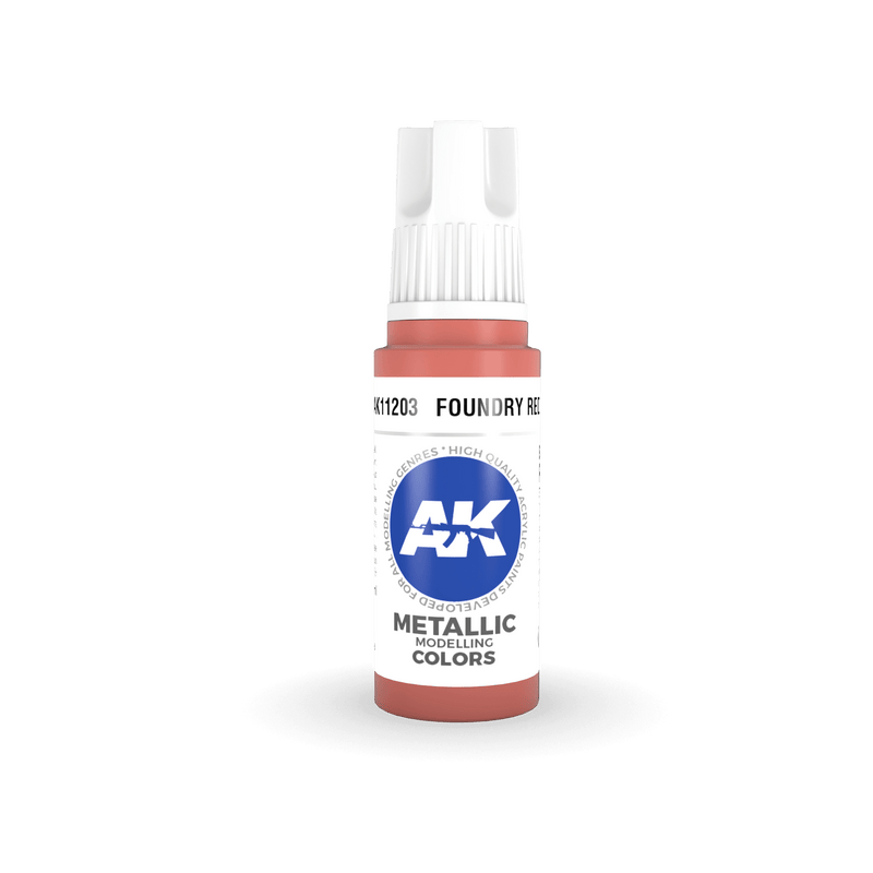 AK Interactive 3rd Gen Acrylic Foundry Red 17ml