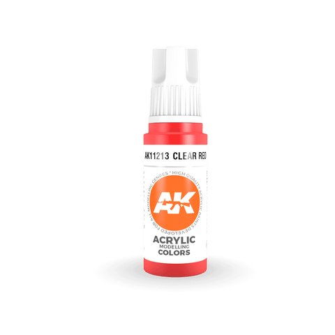 AK Interactive 3rd Gen Acrylic Clear Red 17ml