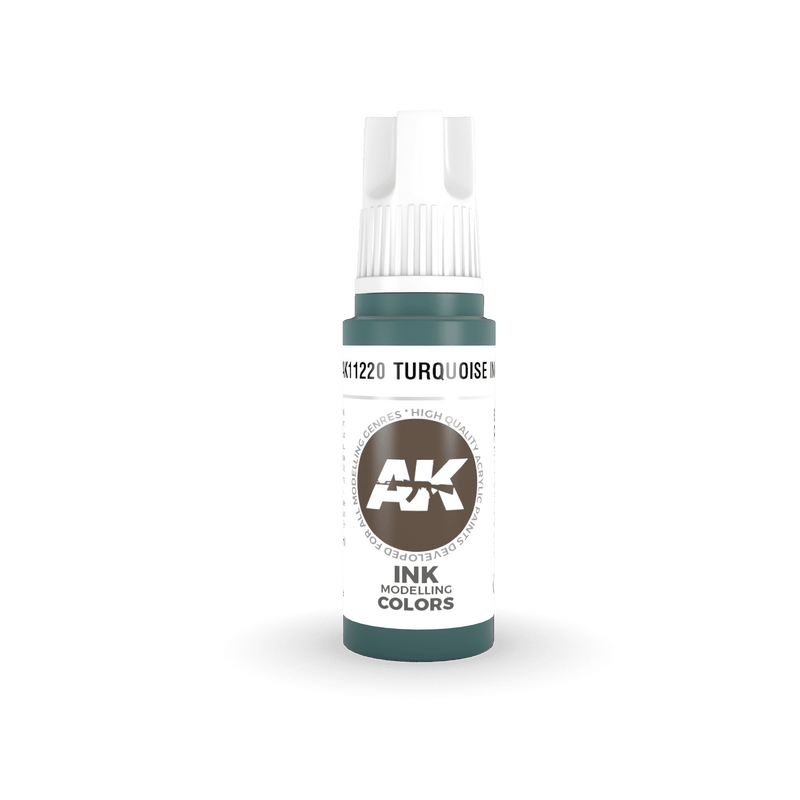 AK Interactive 3rd Gen Acrylic Turquoise INK 17ml