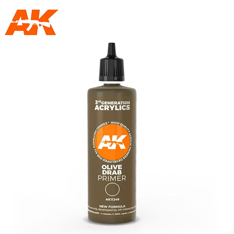 AK Acrylics Olive Drab Primer