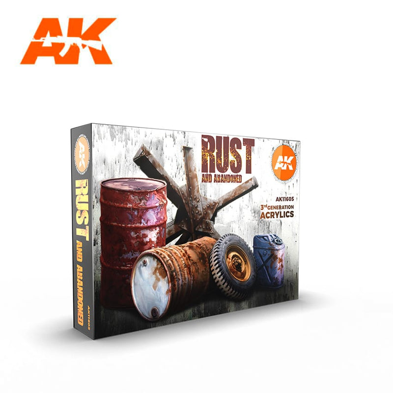 AK Acrylics Rust Colour Set
