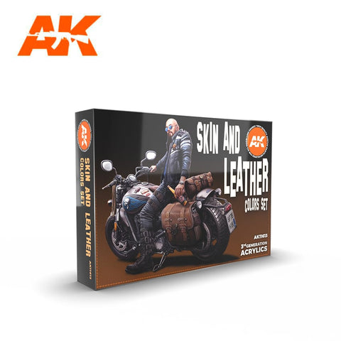 AK Acrylics Skin And Leather Colours Set