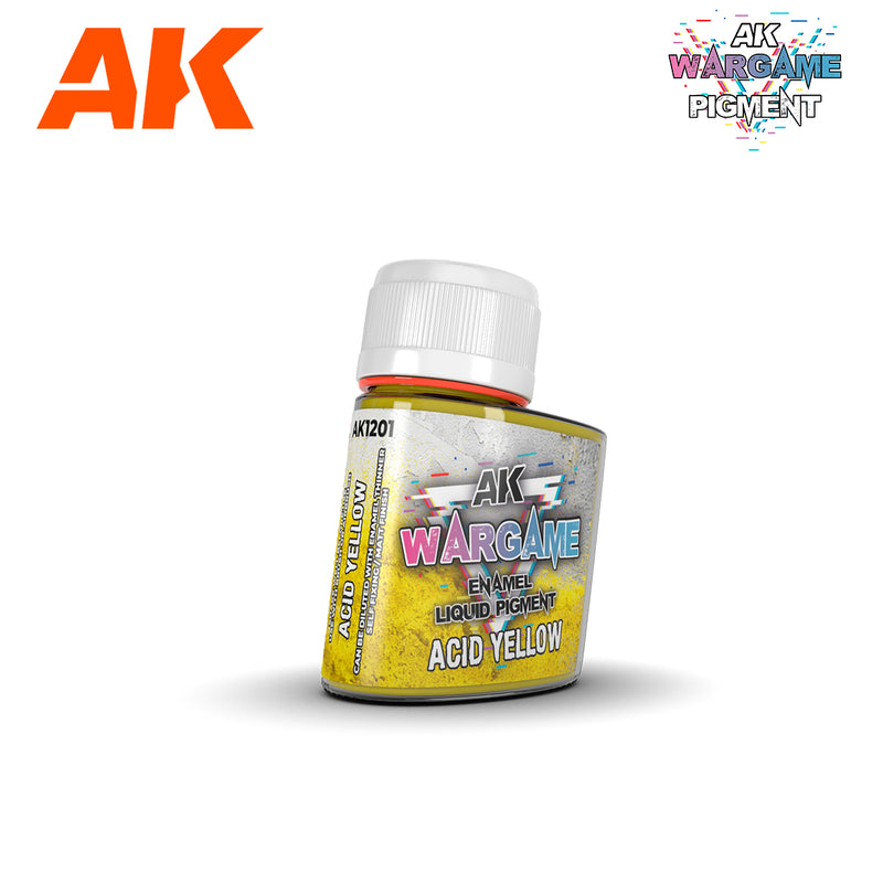 AK Wargame Enamel Liquid Pigment Acid Yellow