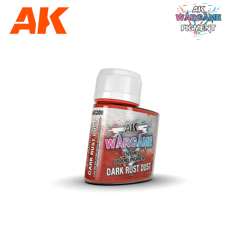 AK Wargame Enamel Liquid Pigment Dark Rust Dust