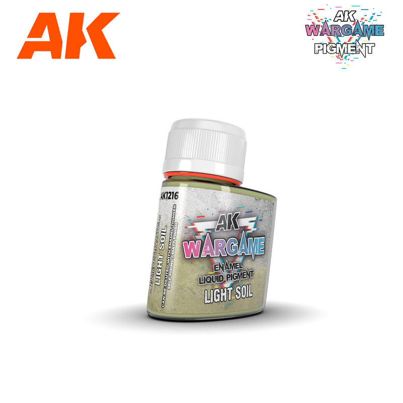 AK Wargame Enamel Liquid Pigment Light Soil