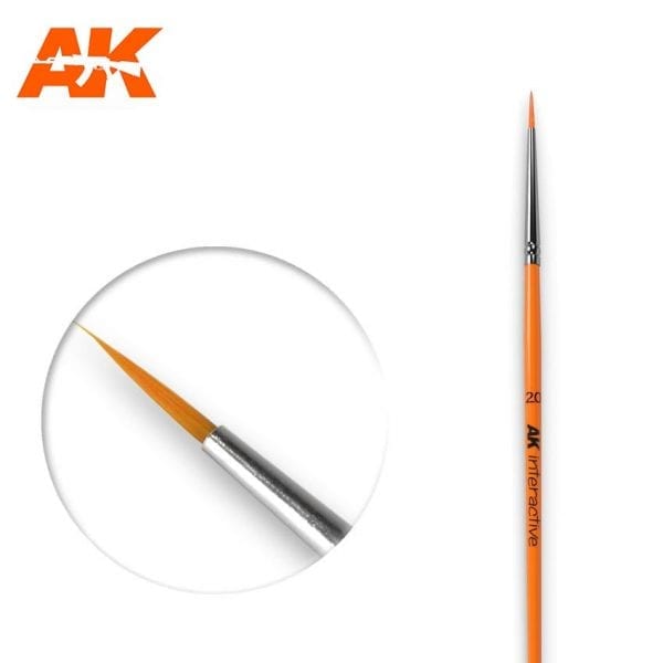 AK Interactive Round Brush 2/0