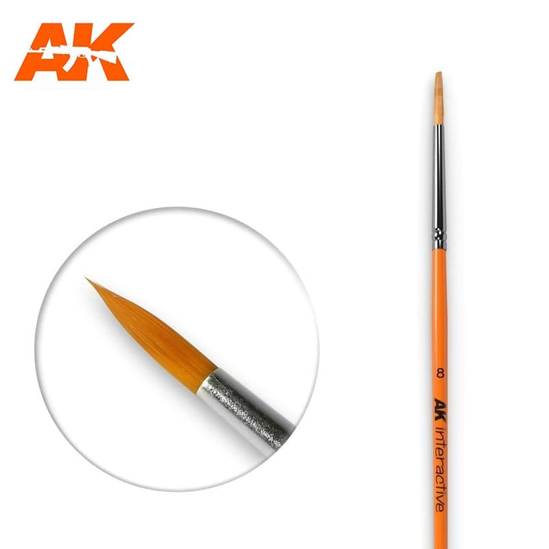 AK Interactive Round Brush 8