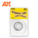 AK White 6mm Masking Tape for Curves