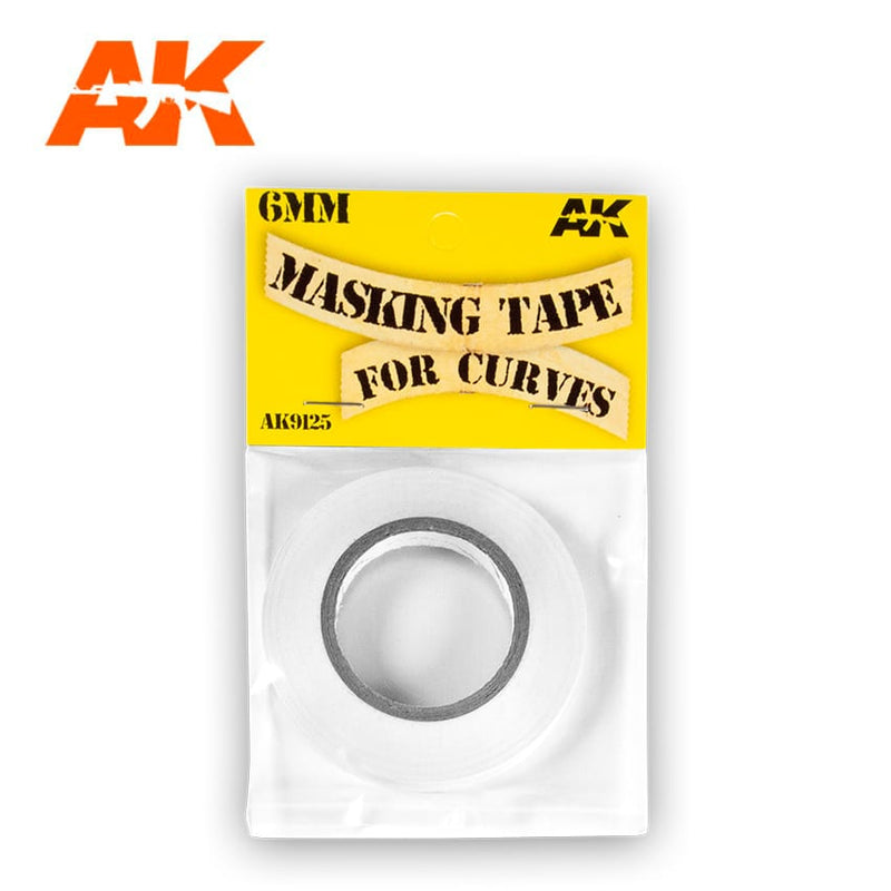 AK White 6mm Masking Tape for Curves