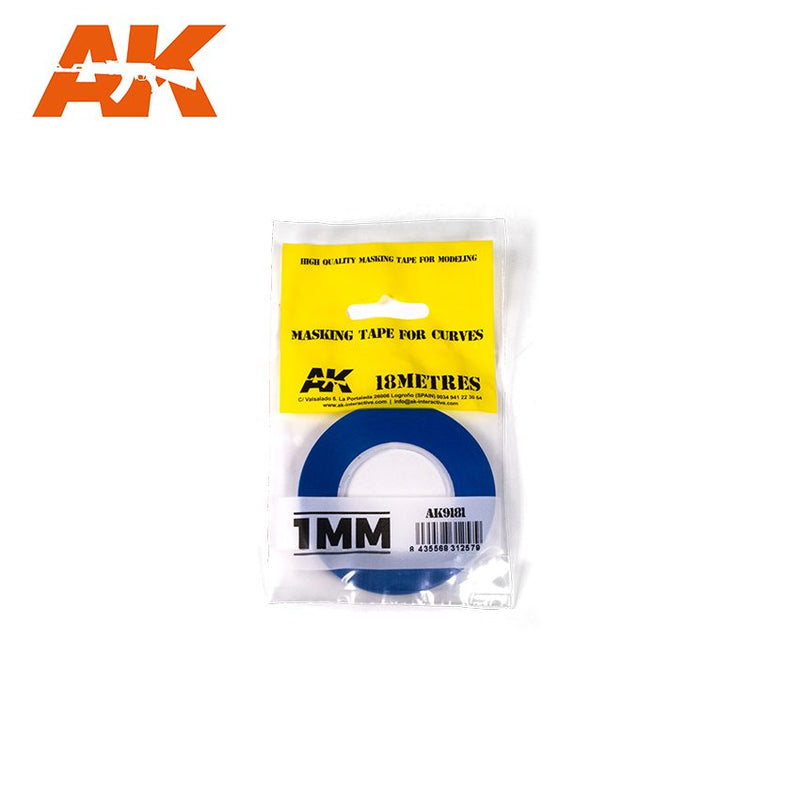 AK 1mm Masking Tape for Curves