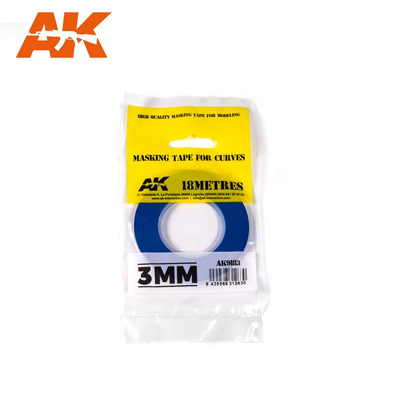 AK 3mm Masking Tape for Curves