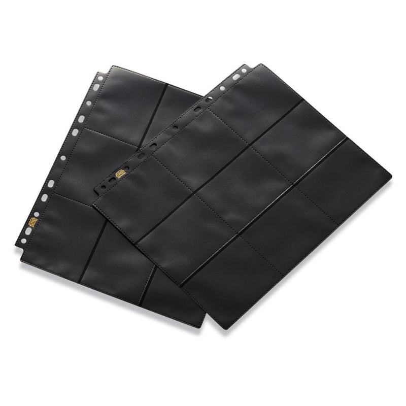 Individual Non-Glare Black Back 18 Pocket Page