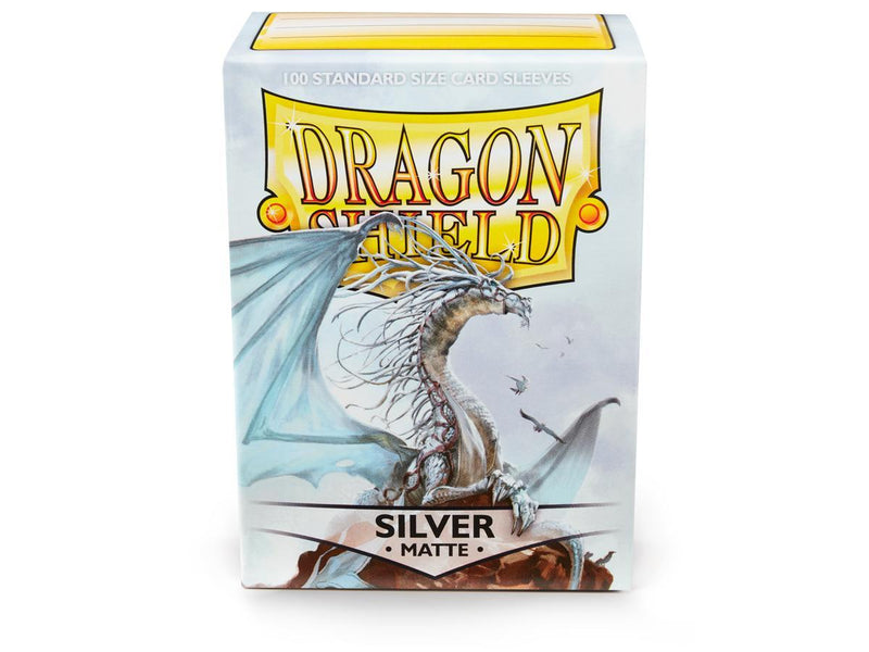 Dragon Shield Matte Sleeve - Silver 100ct