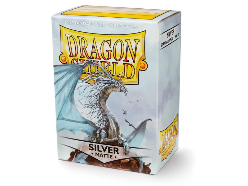 Dragon Shield Matte Sleeve - Silver 100ct