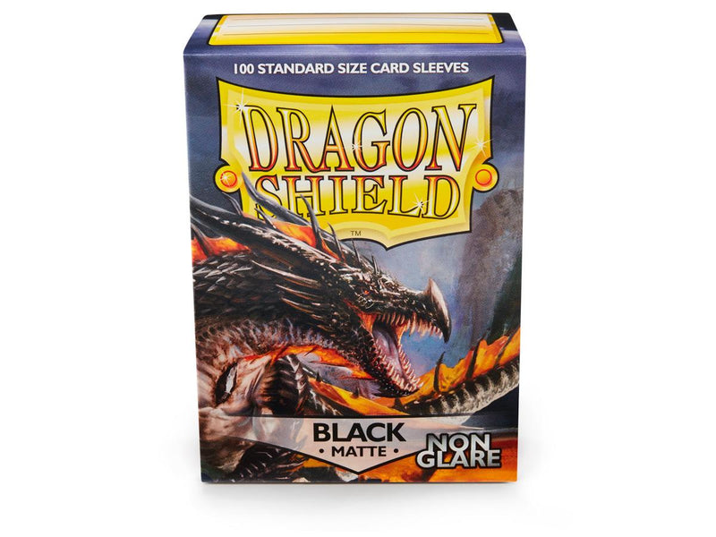 Dragon Shield Non-Glare Sleeve - Black 100ct
