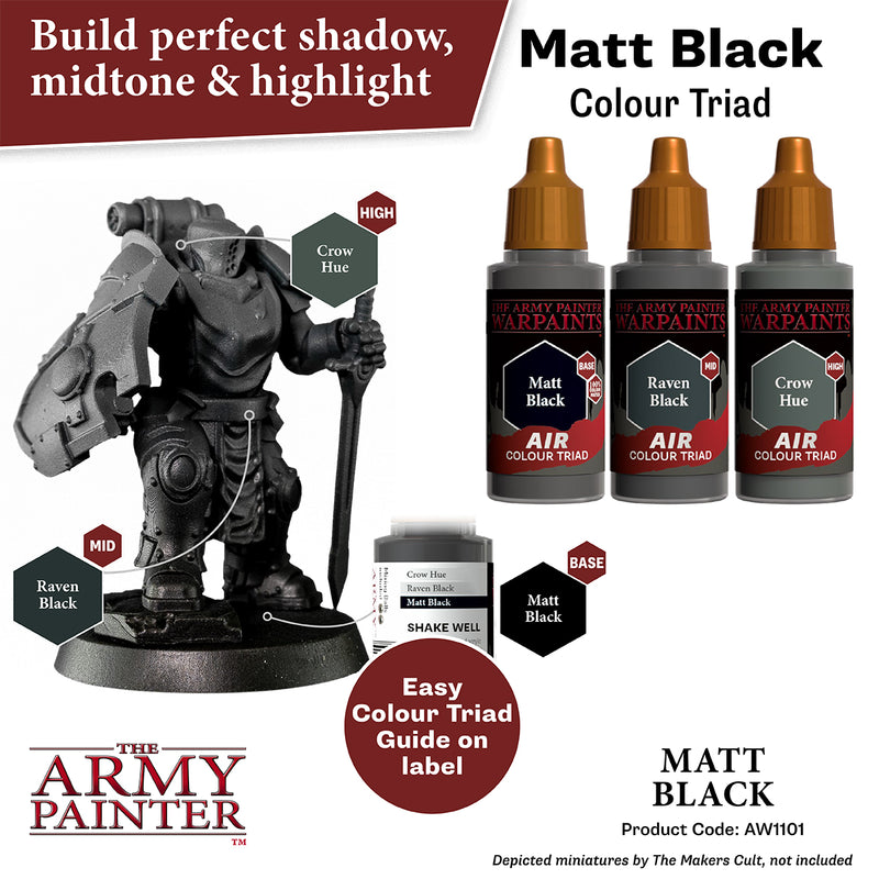 WARPAINTS: ACRYLIC AIR MATT BLACK