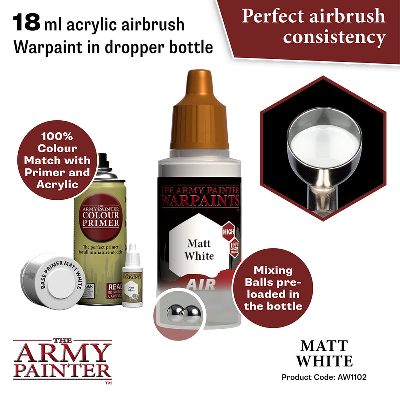 WARPAINTS: ACRYLIC AIR MATT WHITE