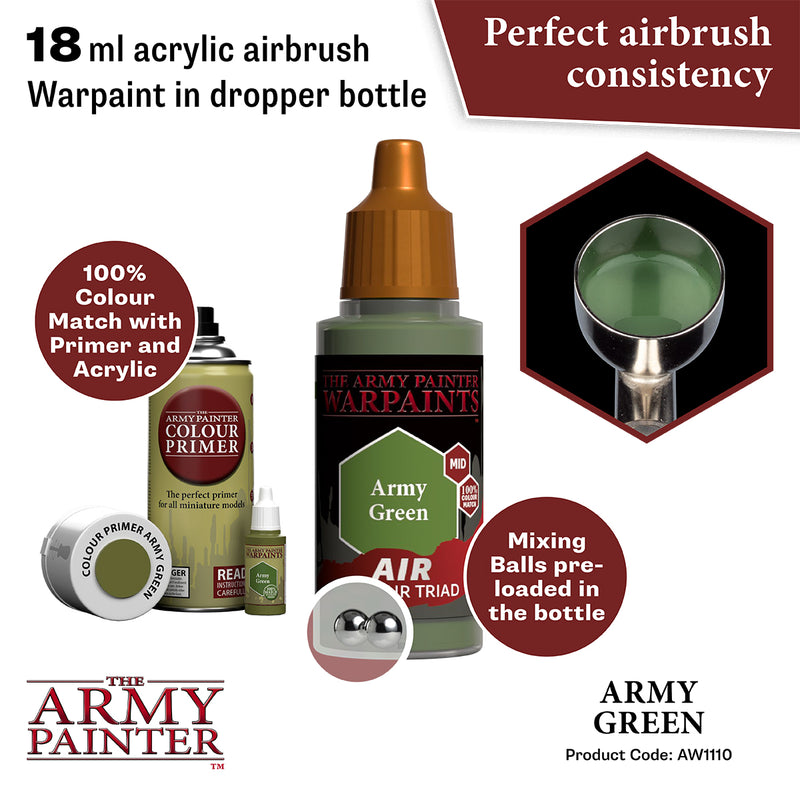 WARPAINTS: ACRYLIC AIR ARMY GREEN