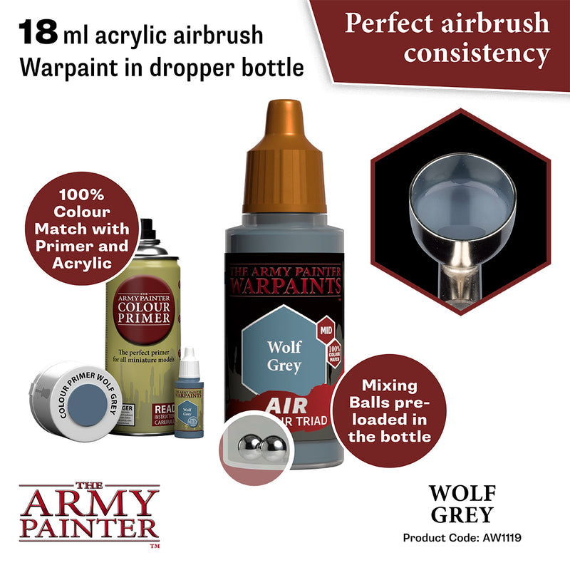 WARPAINTS: ACRYLIC AIR WOLF GREY