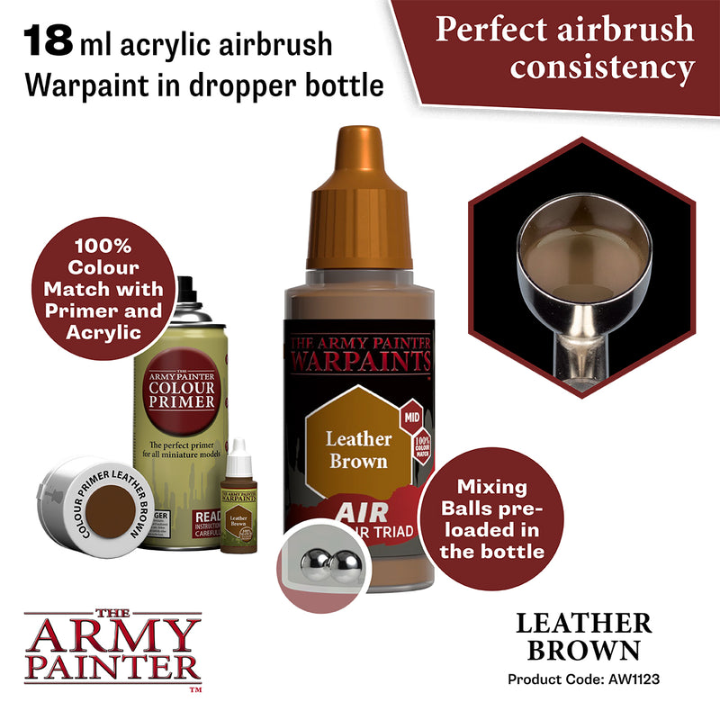 WARPAINTS: ACRYLIC AIR LEATHER BROWN