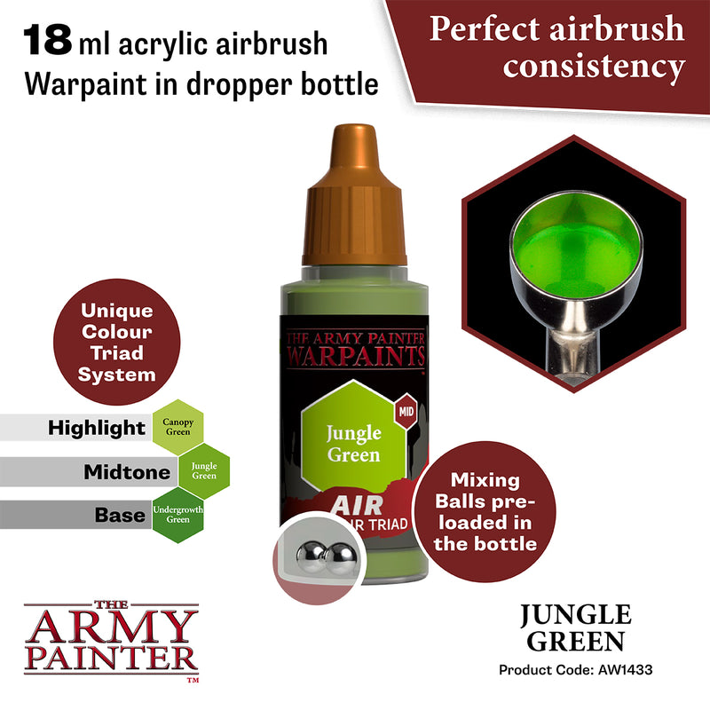 WARPAINTS: ACRYLIC AIR JUNGLE GREEN