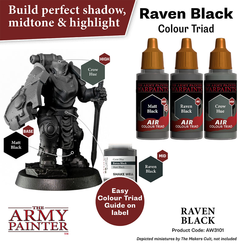 WARPAINTS: ACRYLIC AIR RAVEN BLACK