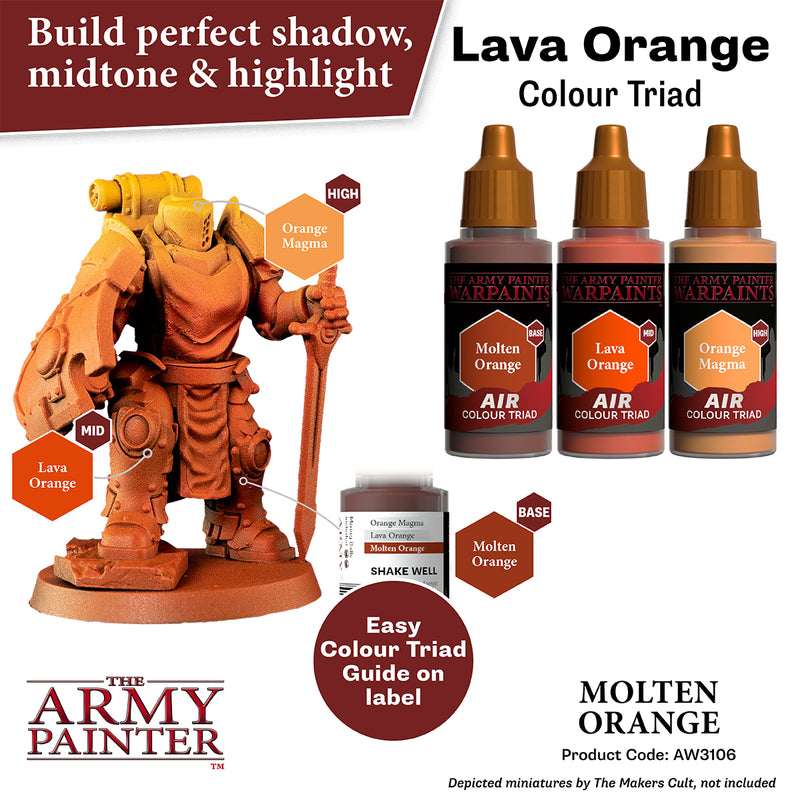 WARPAINTS: ACRYLIC AIR MOLTEN ORANGE