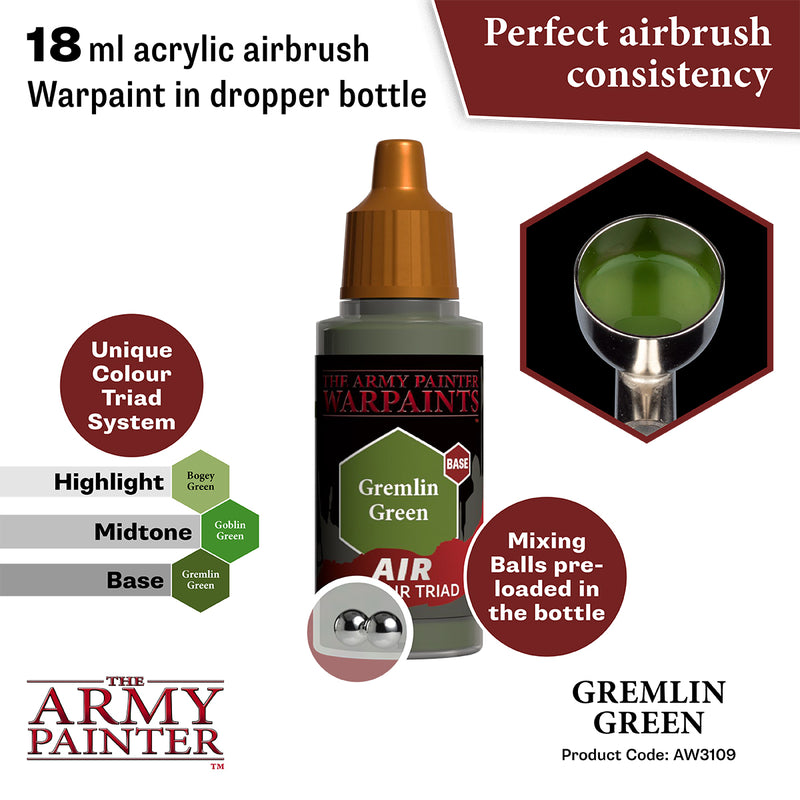 WARPAINTS: ACRYLIC AIR GREMLIN GREEN