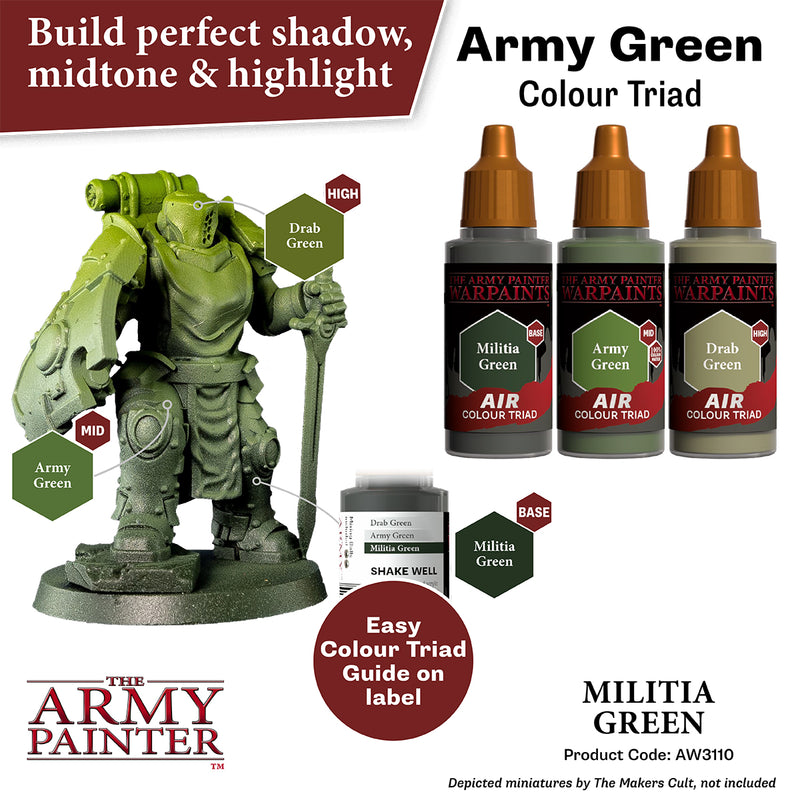 WARPAINTS: ACRYLIC AIR MILITIA GREEN