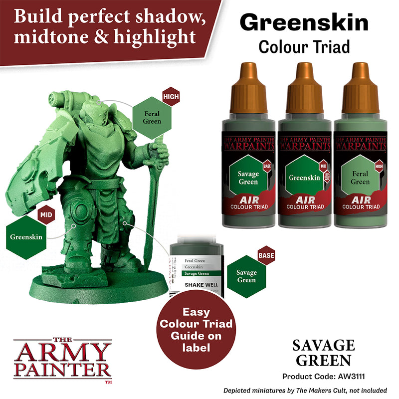 WARPAINTS: ACRYLIC AIR SAVAGE GREEN