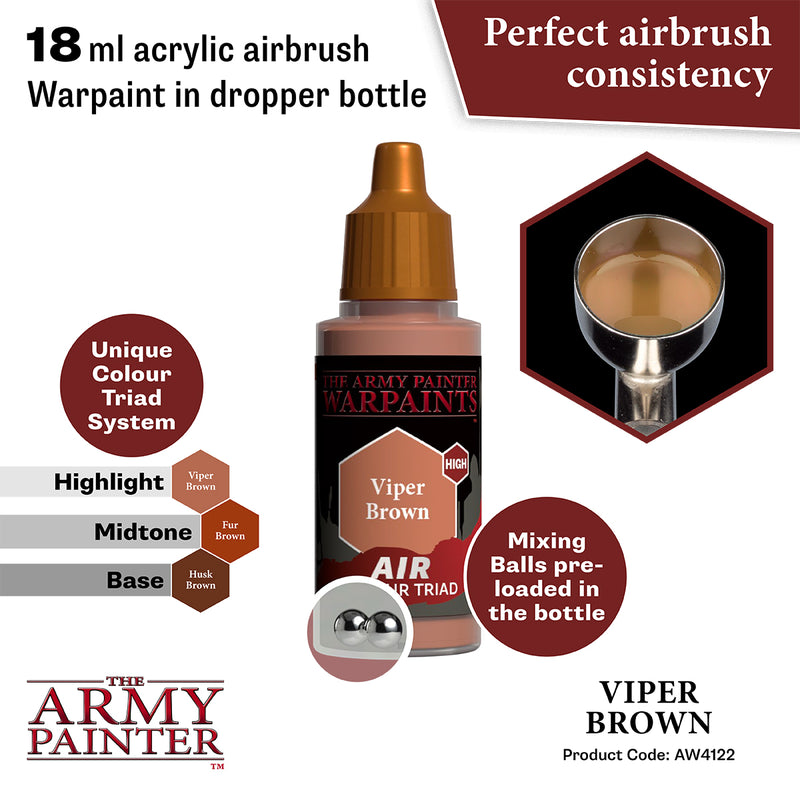 WARPAINTS: ACRYLIC AIR VIPER BROWN