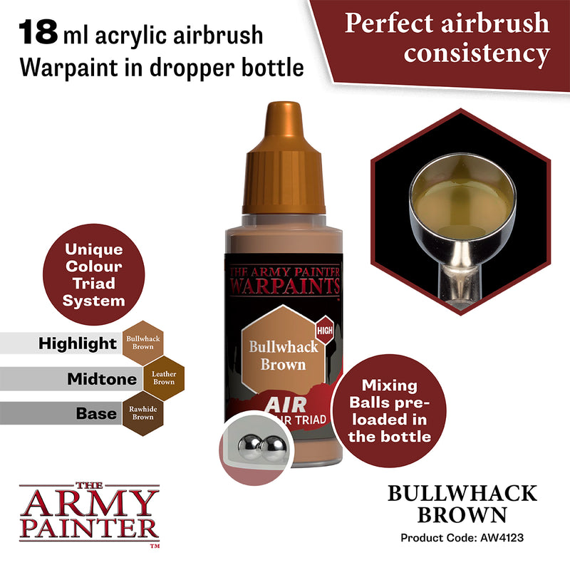 WARPAINTS: ACRYLIC AIR BULLWHACK BROWN