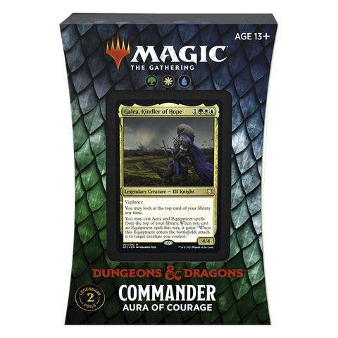 Aura Of Courage - MTG Adventures In The Forgotten Realms Commander Decks