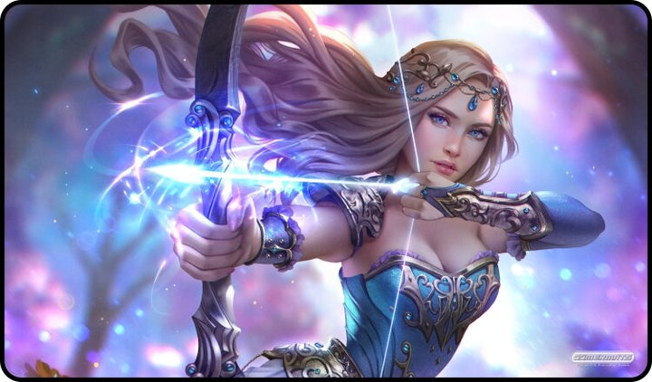 Female Archer Stitched Edge Playmat