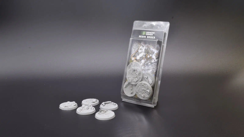 Gamers Grass: Resin Bases Rockey Field 40mm