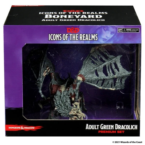 Dungeons & Dragons - Icons of the Realms Adult Green Dracolich