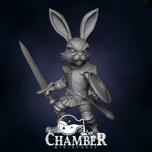 Harengon w/ Sword - Resin Miniature